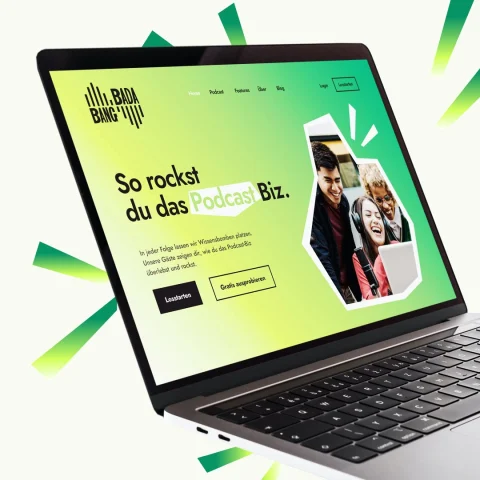 BadaBang branding and website design
